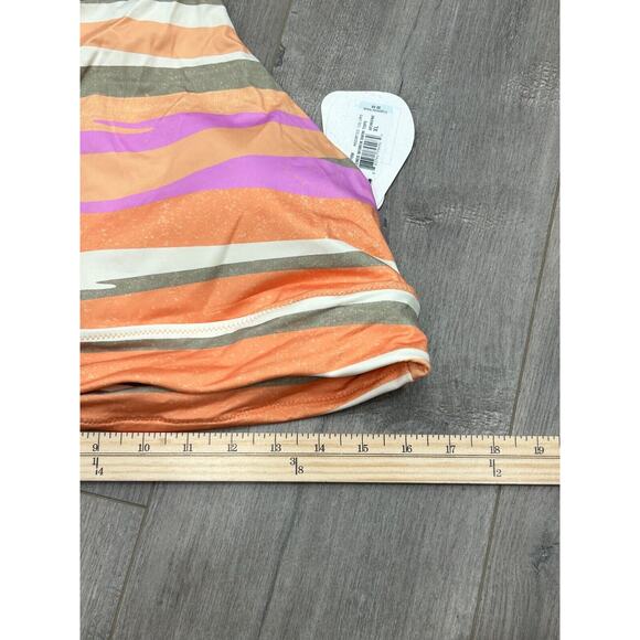 NWT PrAna Marine Street Swim Top High Neck Striped Swimming Bikini Top Size XL - Picture 7 of 7